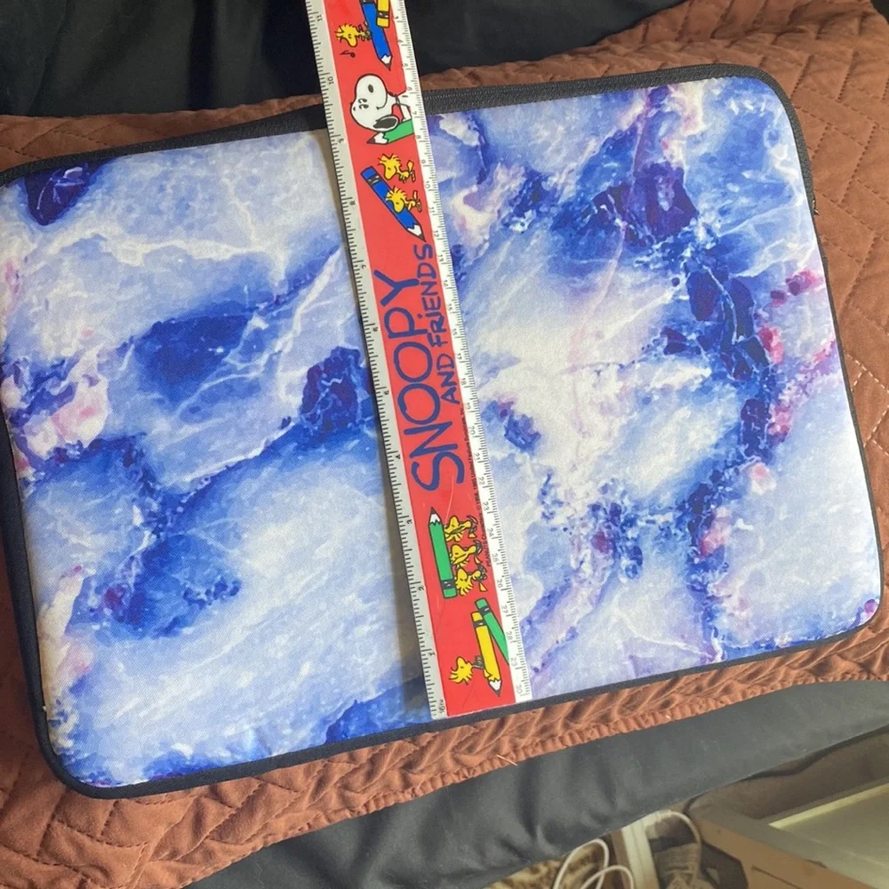 Purple Marble Laptop Sleeve (12.5 inch x 9 inch)
